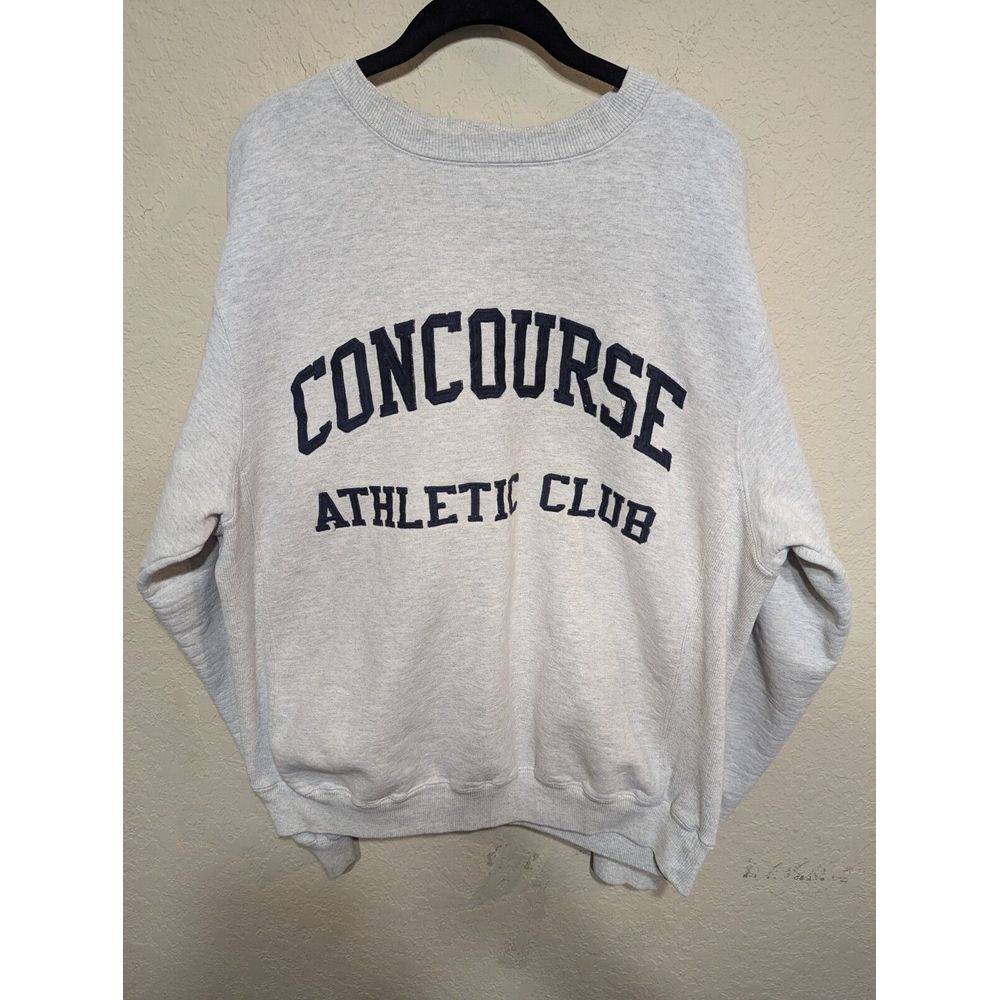 Reebok Hardcore Training Sweatshirt‎ L Heather Gray Concourse Athletic Club READ